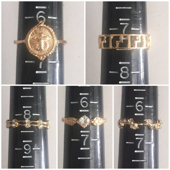 15 Piece Golden Faith Boho Midi Ring Set - Picture 6 of 9